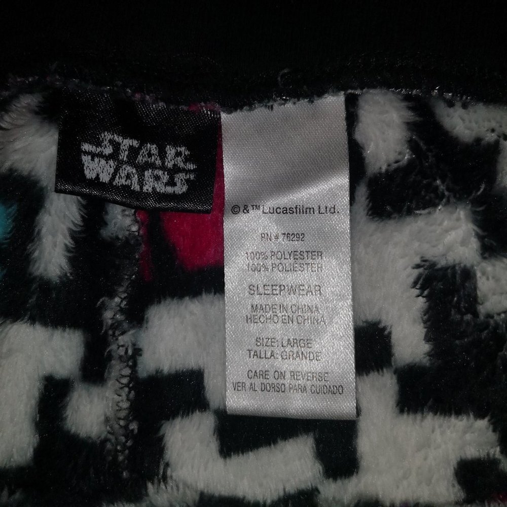 Star Wars Ladies Multi Colored Fleece Sleep Pants - Picture 3 of 6